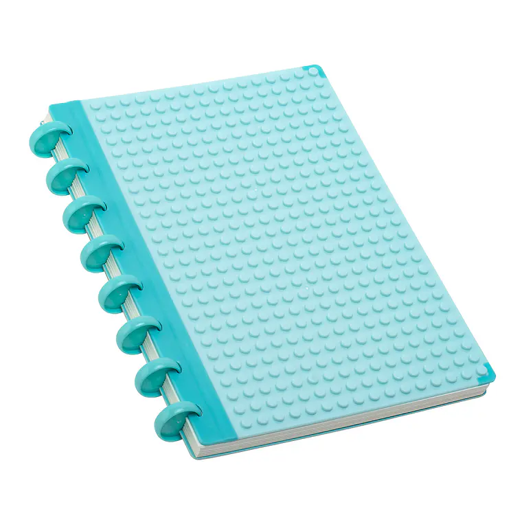 CUADERNO A5 CELESTE CON TEXTURA CELESTE (20 x 26 x 2,2 cm) 5