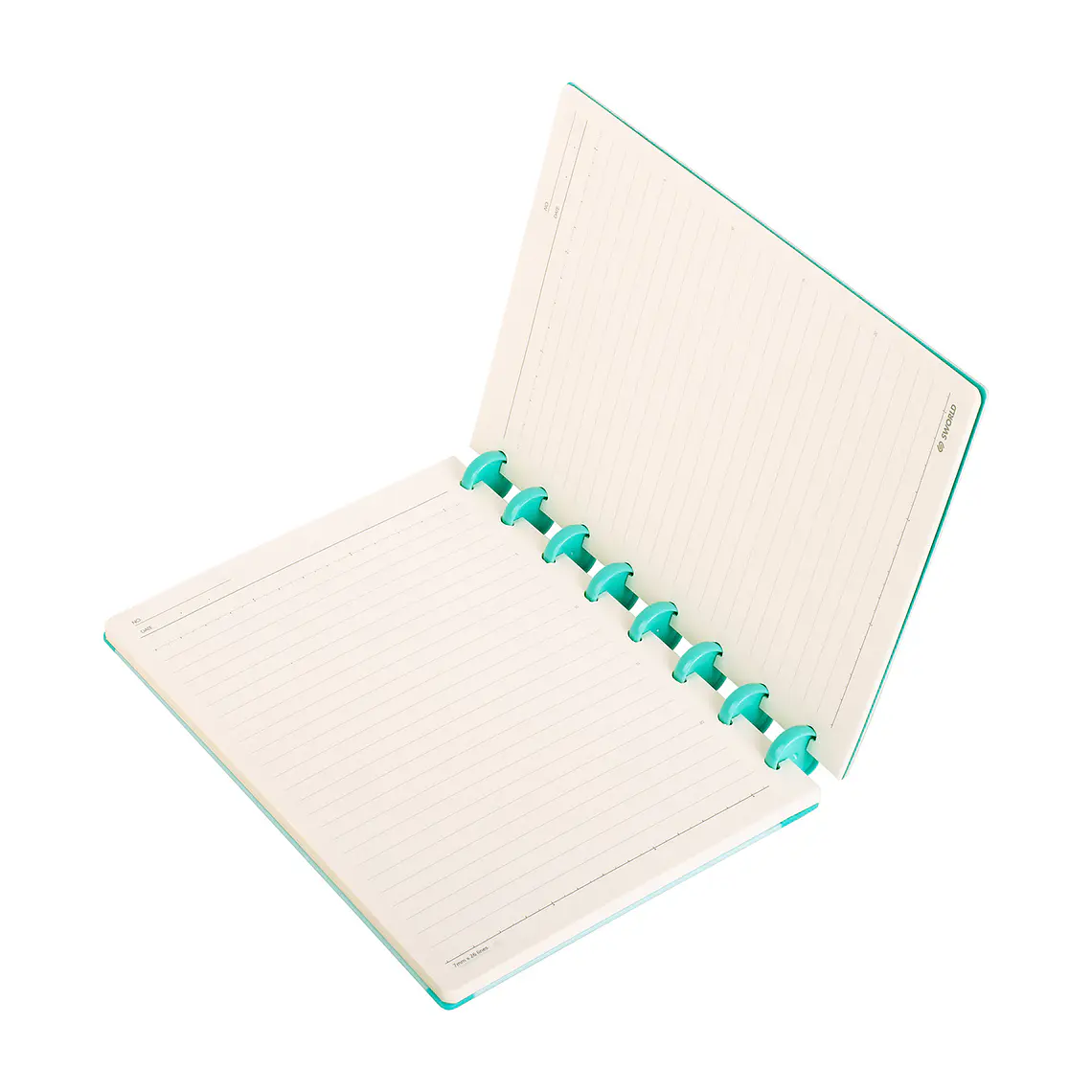 CUADERNO A5 CELESTE CON TEXTURA CELESTE (20 x 26 x 2,2 cm) 6