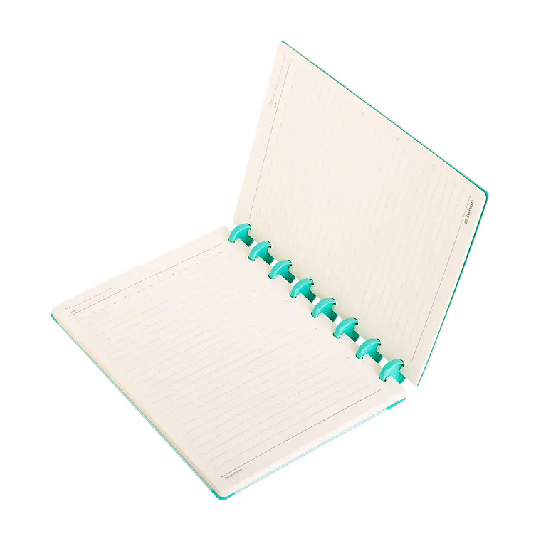 CUADERNO A5 CELESTE CON TEXTURA CELESTE (20 x 26 x 2,2 cm) 6