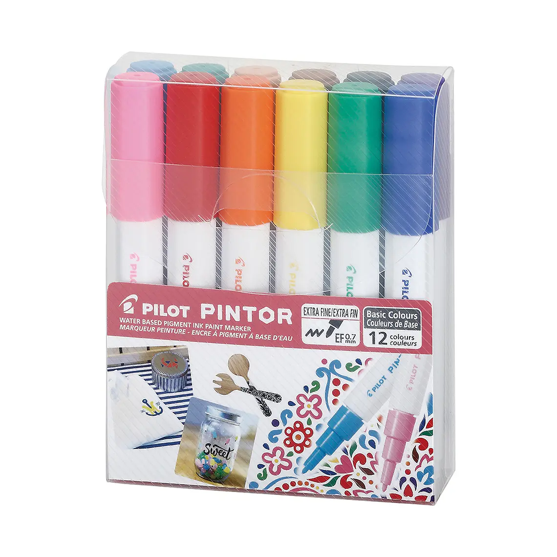PINTOR SET COLORES SURTIDOS PUNTA EXTRA FINA (12 UNIDADES) 1