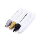 PINTOR SET BLANCO, NEGRO, DORADO, PLATEADO PUNTA MEDIA (4 UNIDADES) - Miniatura 4