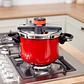 OLLA PRESION SIMPLE COOK AVIGNON ROJA (6 LTS) - Miniatura 1