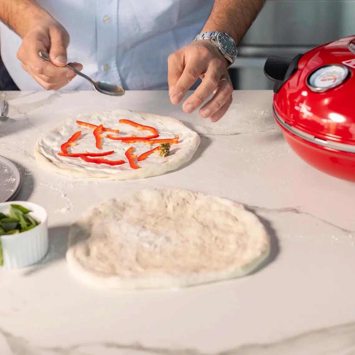 HORNO PIZZA RAVELLO FDV ROJO (350 x 346 x 172 mm) 5