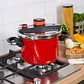 OLLA PRESION SIMPLE COOK AVIGNON ROJA (6 LTS) - Miniatura 16