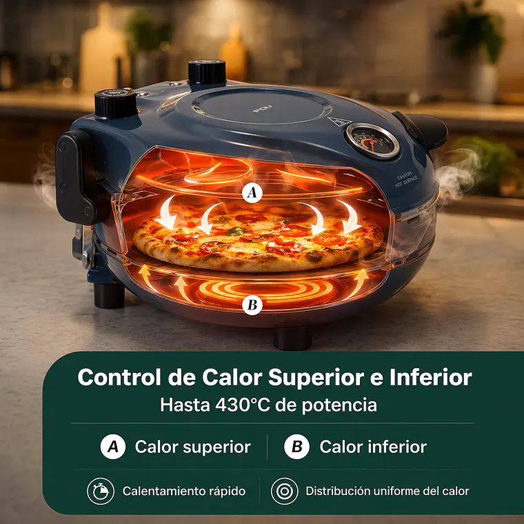 HORNO PIZZA NAPOLES AZUL FDV (350 X 346 X 172 mm) 3