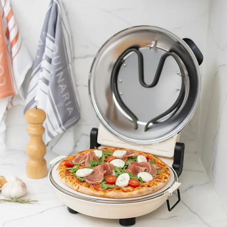 HORNO PIZZA NAPOLES CREMA FDV (350 X 346 X 172 mm) 2