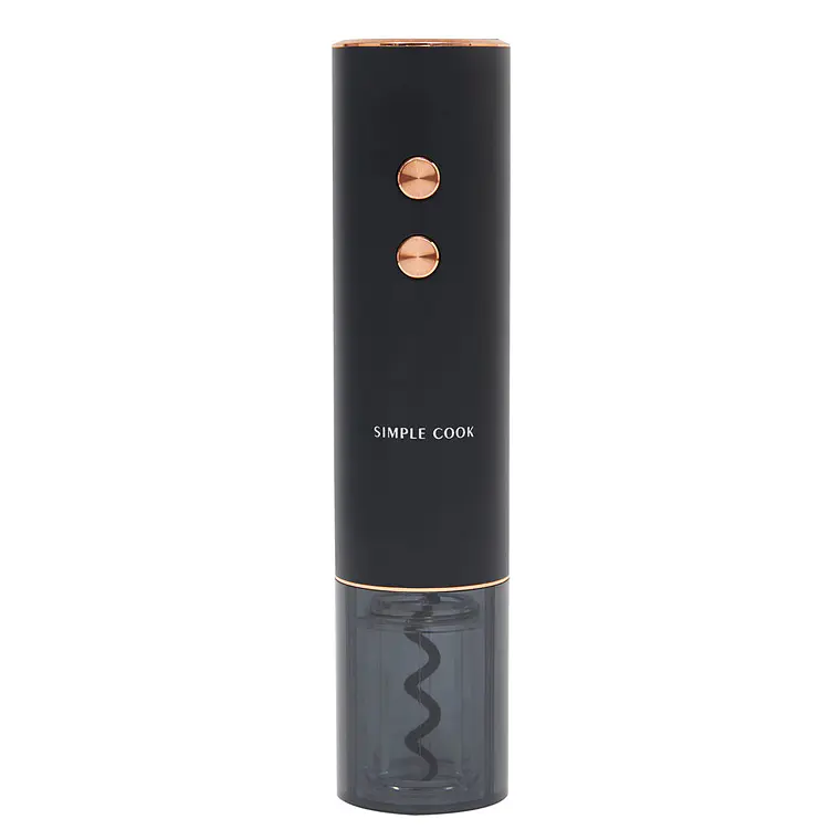 DESCORCHADOR DE VINOS RECARGABLE SIMPLE COOK GRAND FULL BLACK (175 X 49 mm) 12