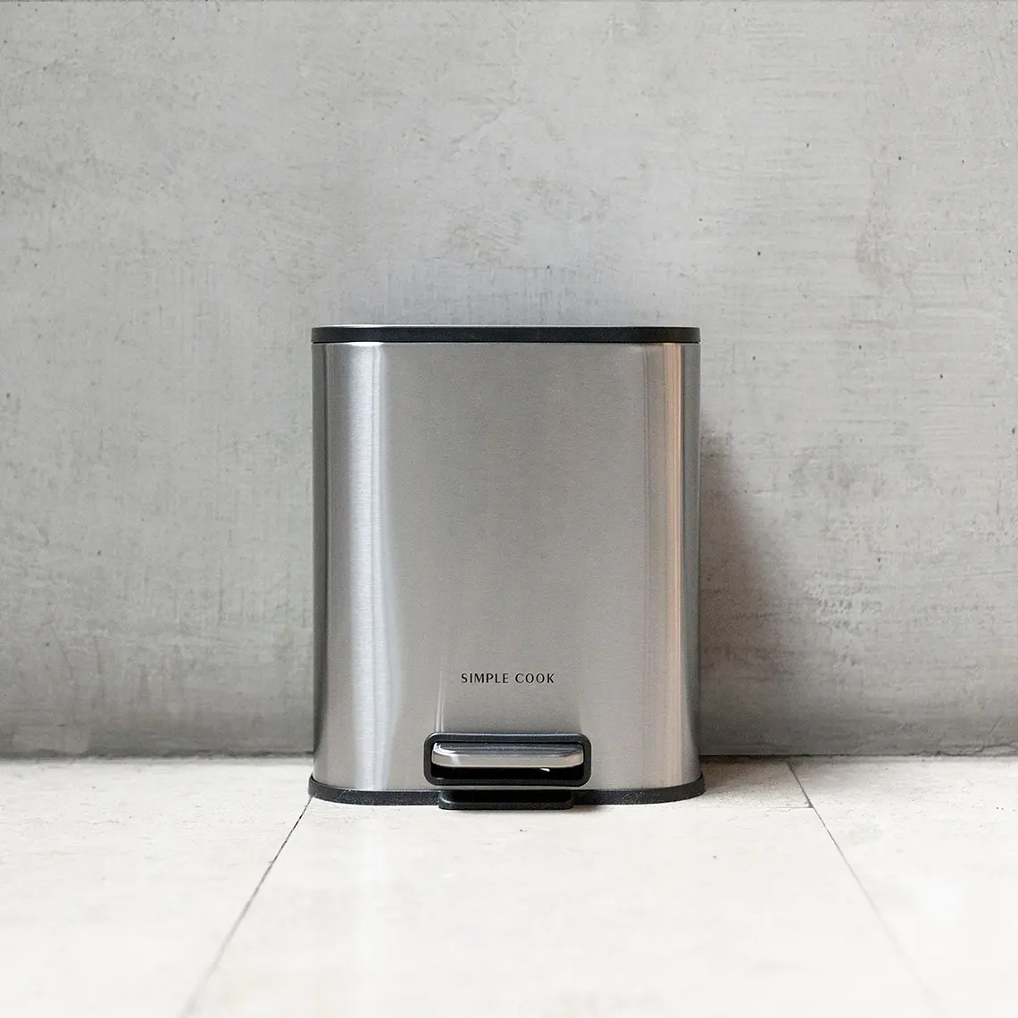 BASURERO 5L MATE CON PEDAL SIMPLE COOK (36,5 x 29,3 x 42,5 cm) 1