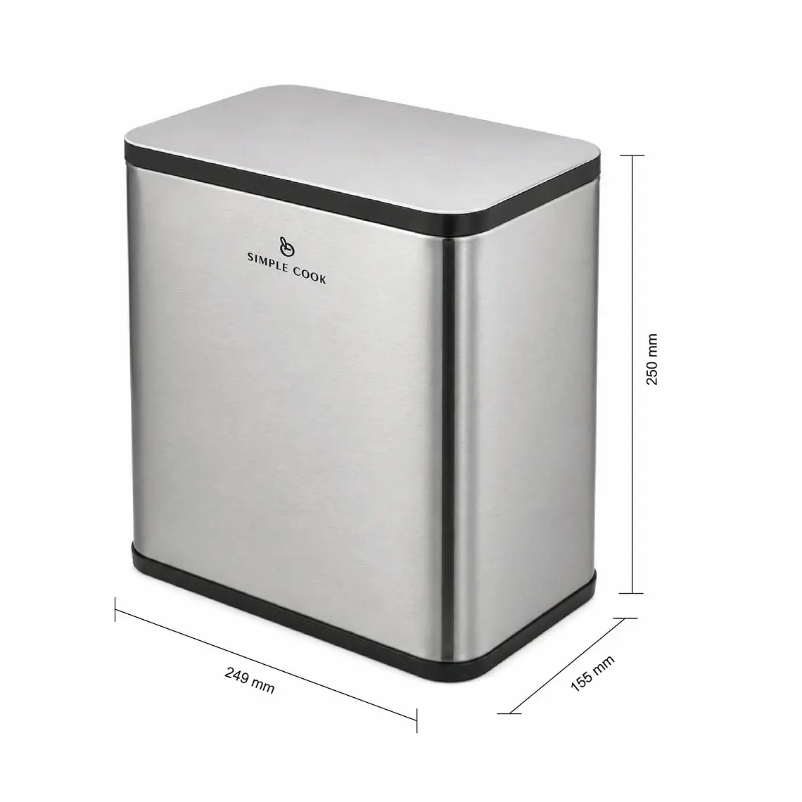 BASURERO 5L SIMPLE COOK (250 x 249 x 155 mm) 3
