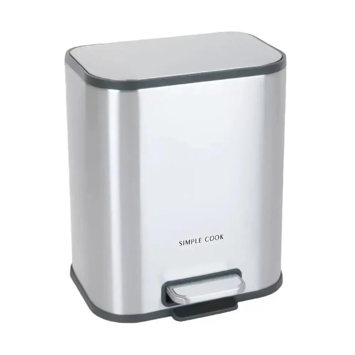 BASURERO 5L MATE CON PEDAL SIMPLE COOK (36,5 x 29,3 x 42,5 cm) 5