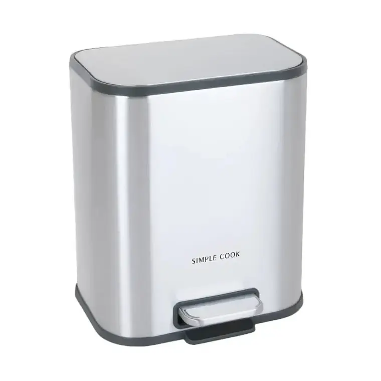 BASURERO 5L MATE CON PEDAL SIMPLE COOK (36,5 x 29,3 x 42,5 cm) 5