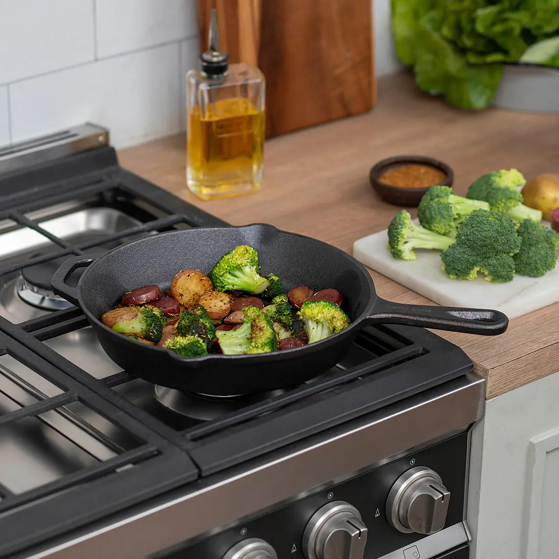 SARTÉN FERRO HIERRO FUNDIDO SIMPLE COOK (26 cm) 8
