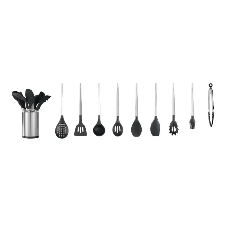 SET DE UTENSILIOS CUISINE NEGRO SIMPLE COOK ( 10 PIEZAS) 12