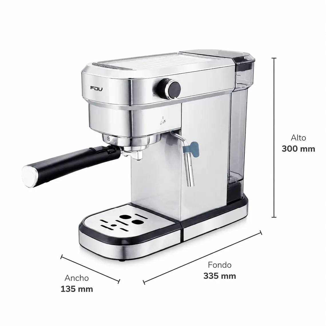 CAFETERA ESPRESSO DELICATO 1.1L FDV (300 x 135 x 335 mm) 4