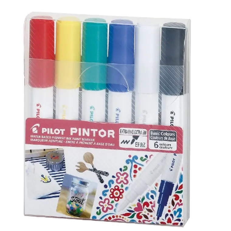PINTOR SET CLÁSICOS PUNTA EXTRA FINA 6 UN. 1