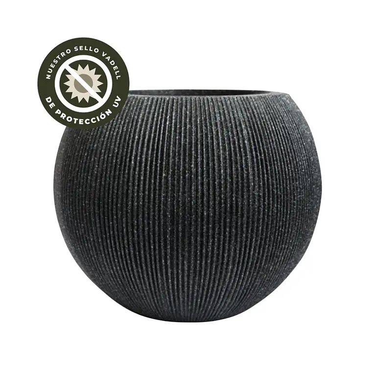 MACETERO REDONDO L COLOR NEGRO (53 x 53 x 41 cm) 1