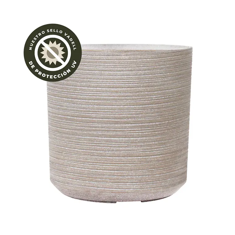 MACETERO OVALADO XL GRIS (43 X 43,5 CM) 1