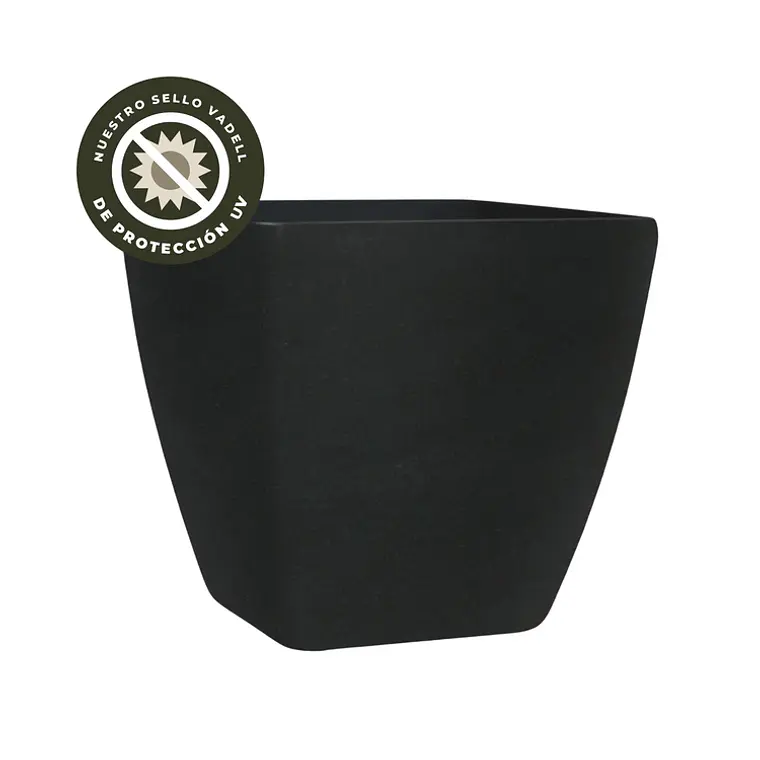 MACETERO TRAPECIO NEGRO (50 x 50  x 46 cm) 1