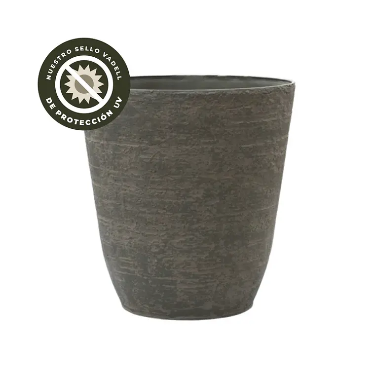 MACETERO OVALADO XL CAFÉ (50 x 52 xm) 1