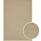 ALFOMBRA SIENA BORDE BEIGE (1,5 X 2,4 MTS) - Miniatura 1