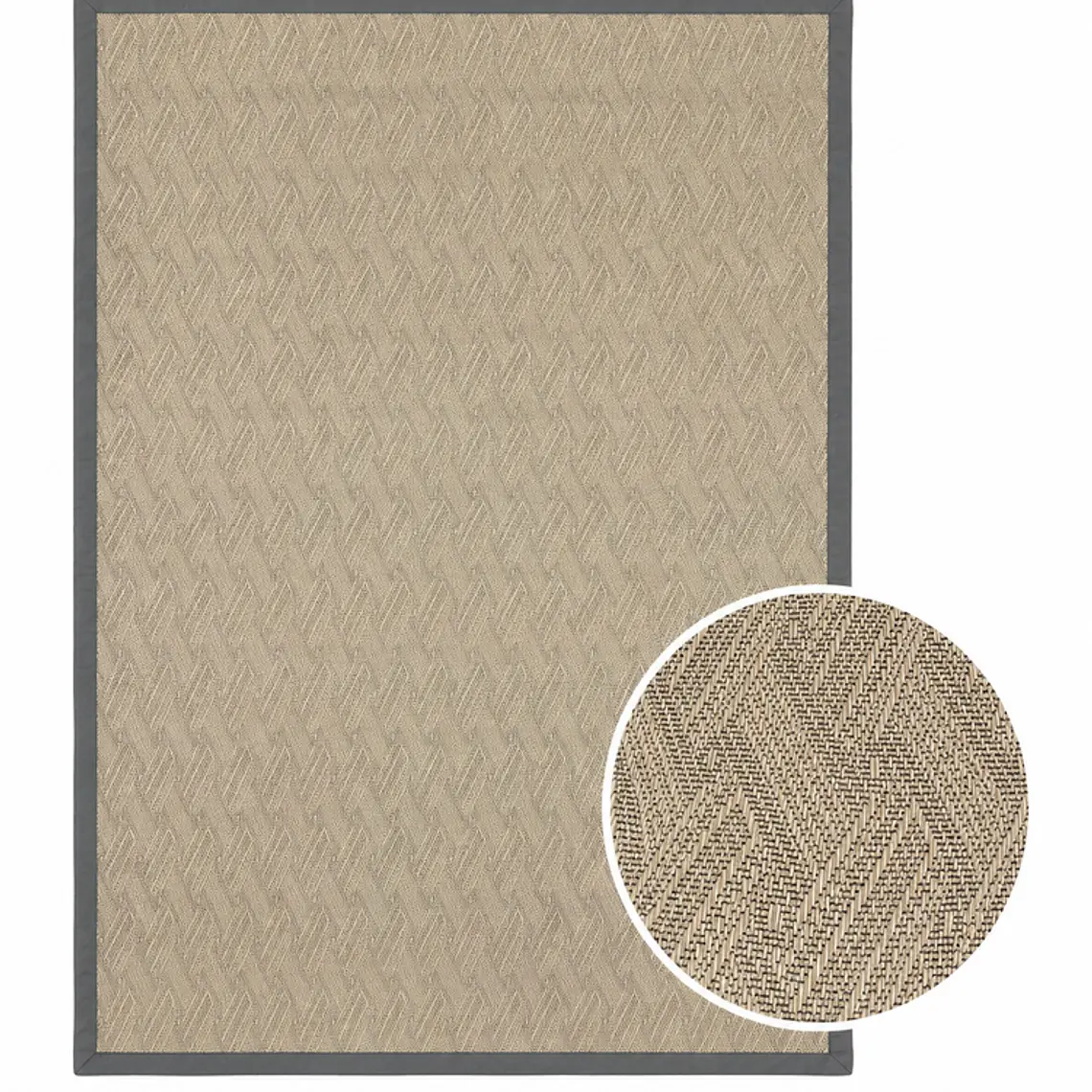 ALFOMBRA SIENA BORDE CAFÉ (1,5 X 2,4 MTS) 1