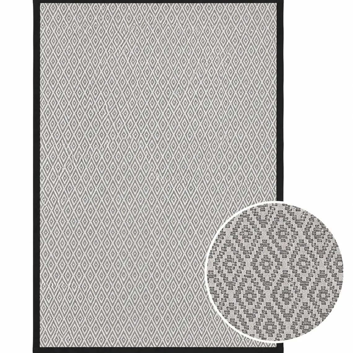 ALFOMBRA TRENTO BORDE NEGRO (1,5 X 2,4 MTS) 1