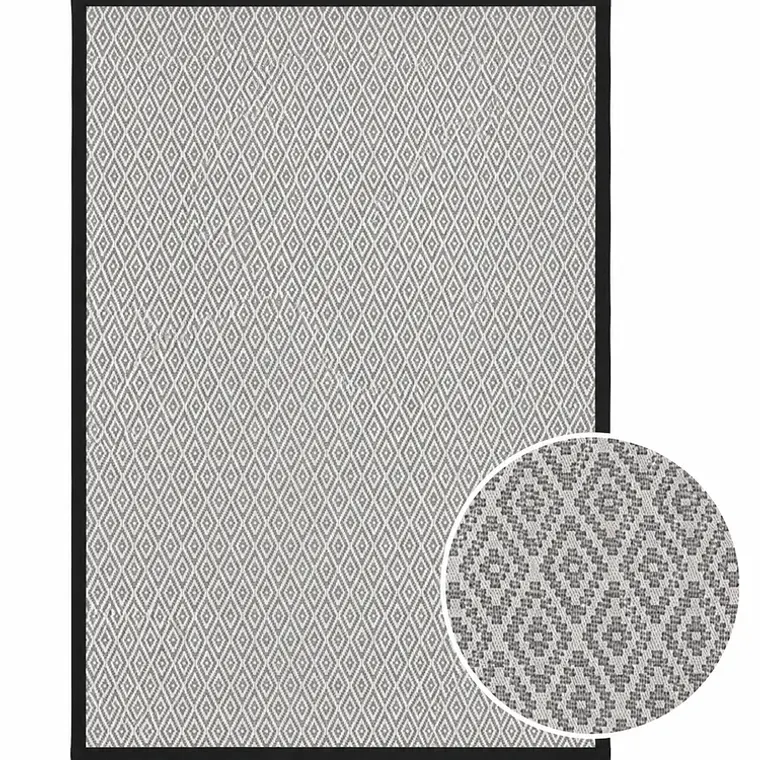 ALFOMBRA TRENTO BORDE NEGRO (1,5 X 2,4 MTS) 1