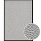 ALFOMBRA TRENTO BORDE NEGRO (1,5 X 2,4 MTS) - Miniatura 1