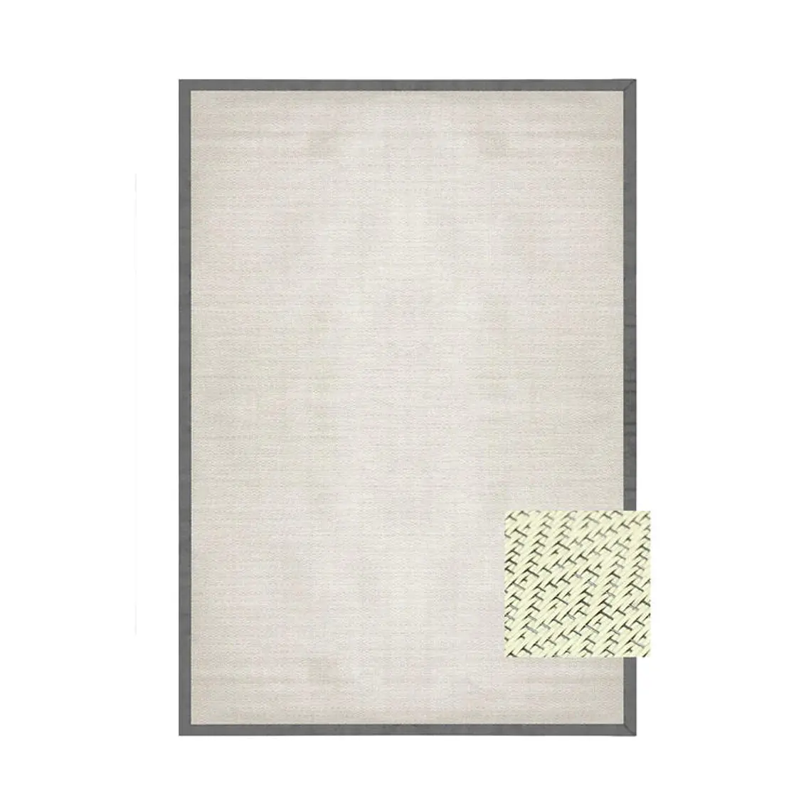 ALFOMBRA AURA BORDE GRIS (1,5 X 2,4 MTS) 1