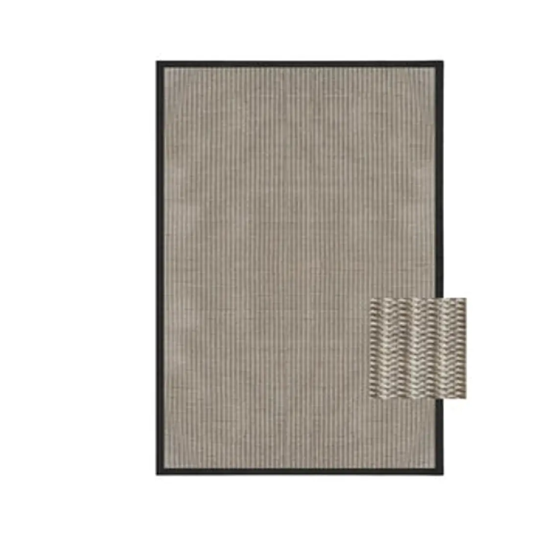 ALFOMBRA AMBAR BORDE NEGRO (1,5 x 2,4 MTS) 1
