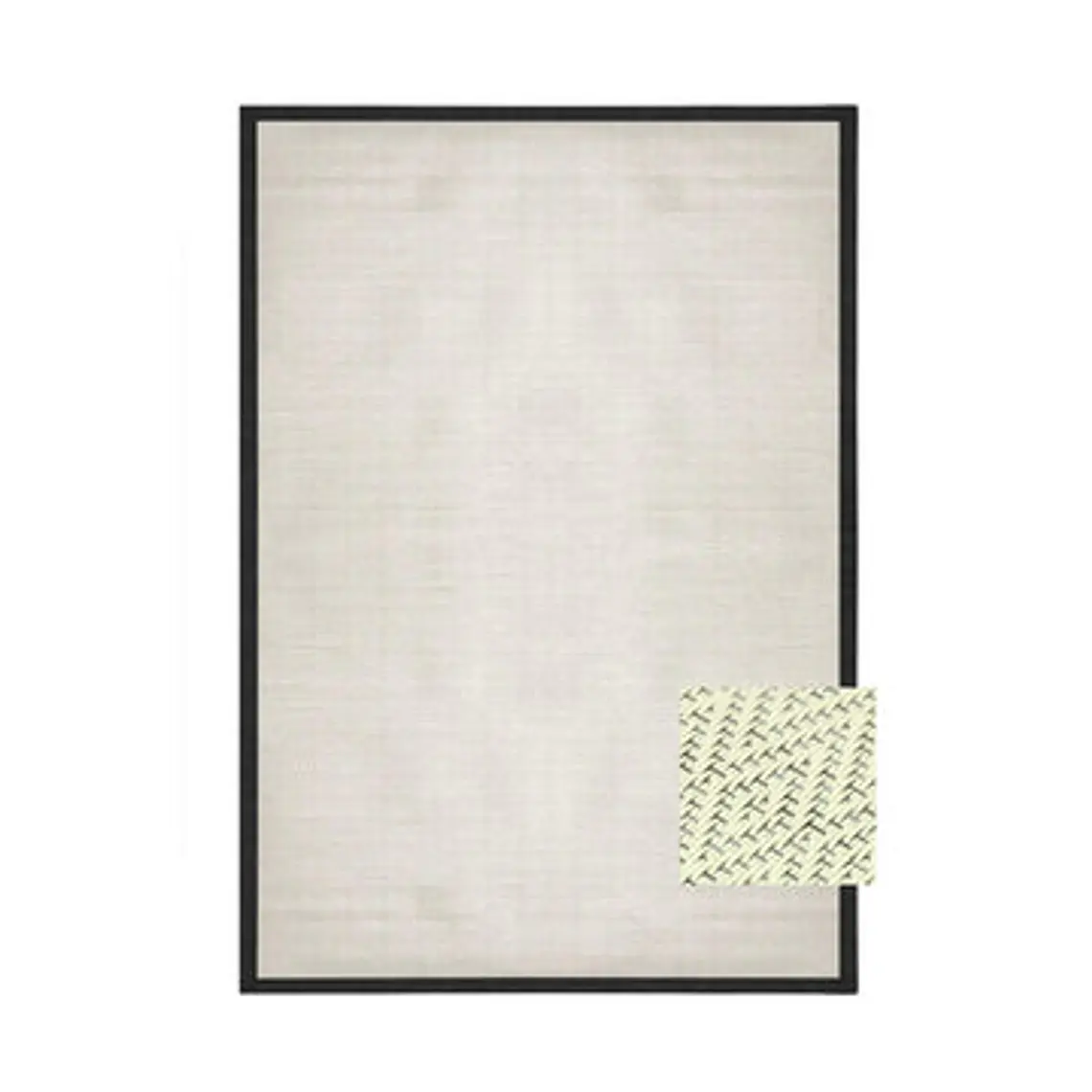 ALFOMBRA AURA BORDE NEGRO (1,5 x 2,4 MTS) 1