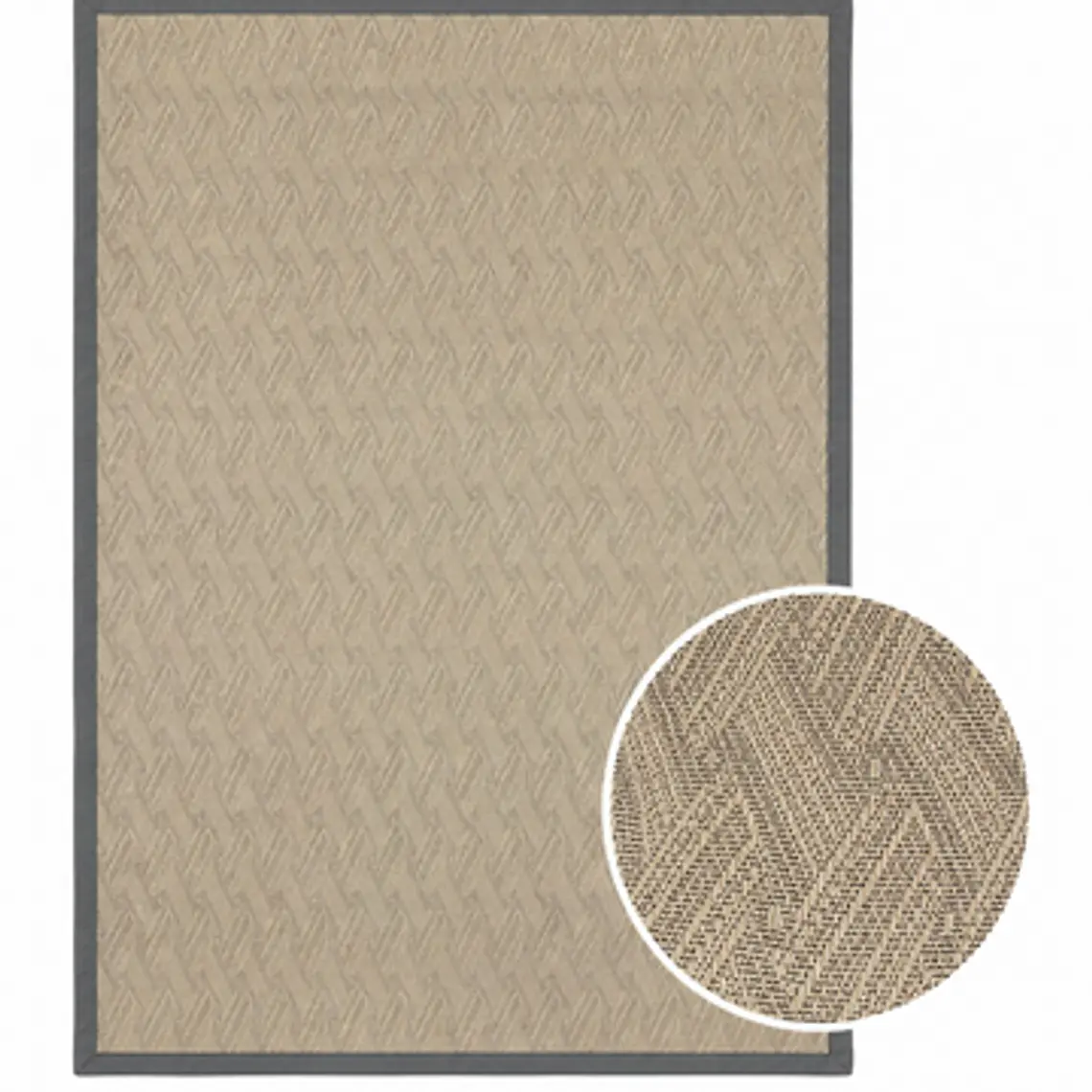 ALFOMBRA SIENA BORDE CAFÉ (2 X 3 MTS) 1