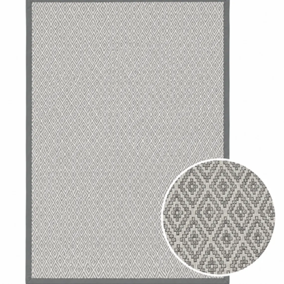 ALFOMBRA TRENTO BORDE GRIS (2 X 3 MTS) 1