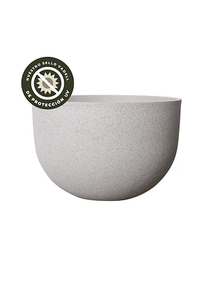 MACETERO REDONDO S CREMA (45 X 45 X 30 CM)