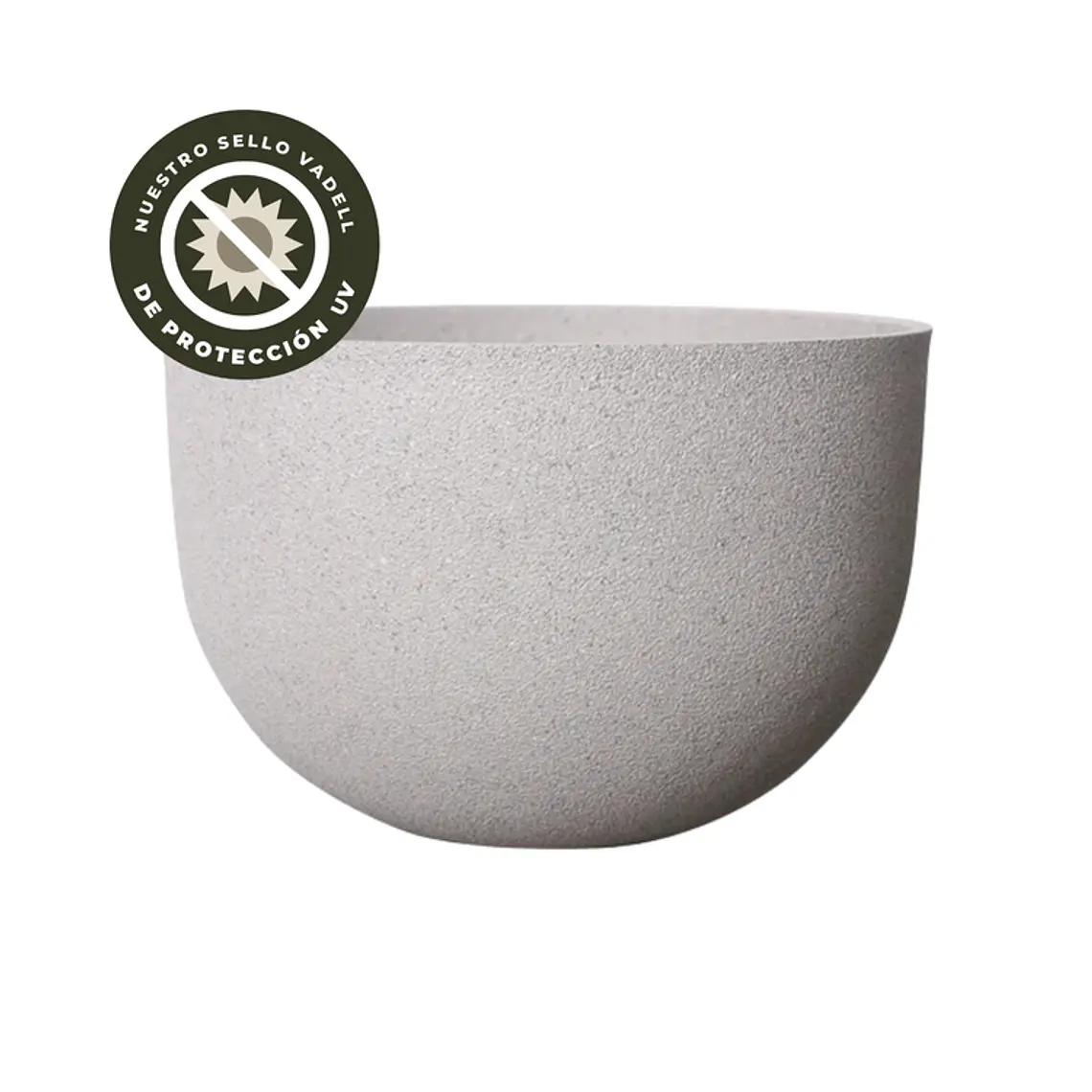 MACETERO REDONDO S CREMA (45 X 45 X 30 CM) 1