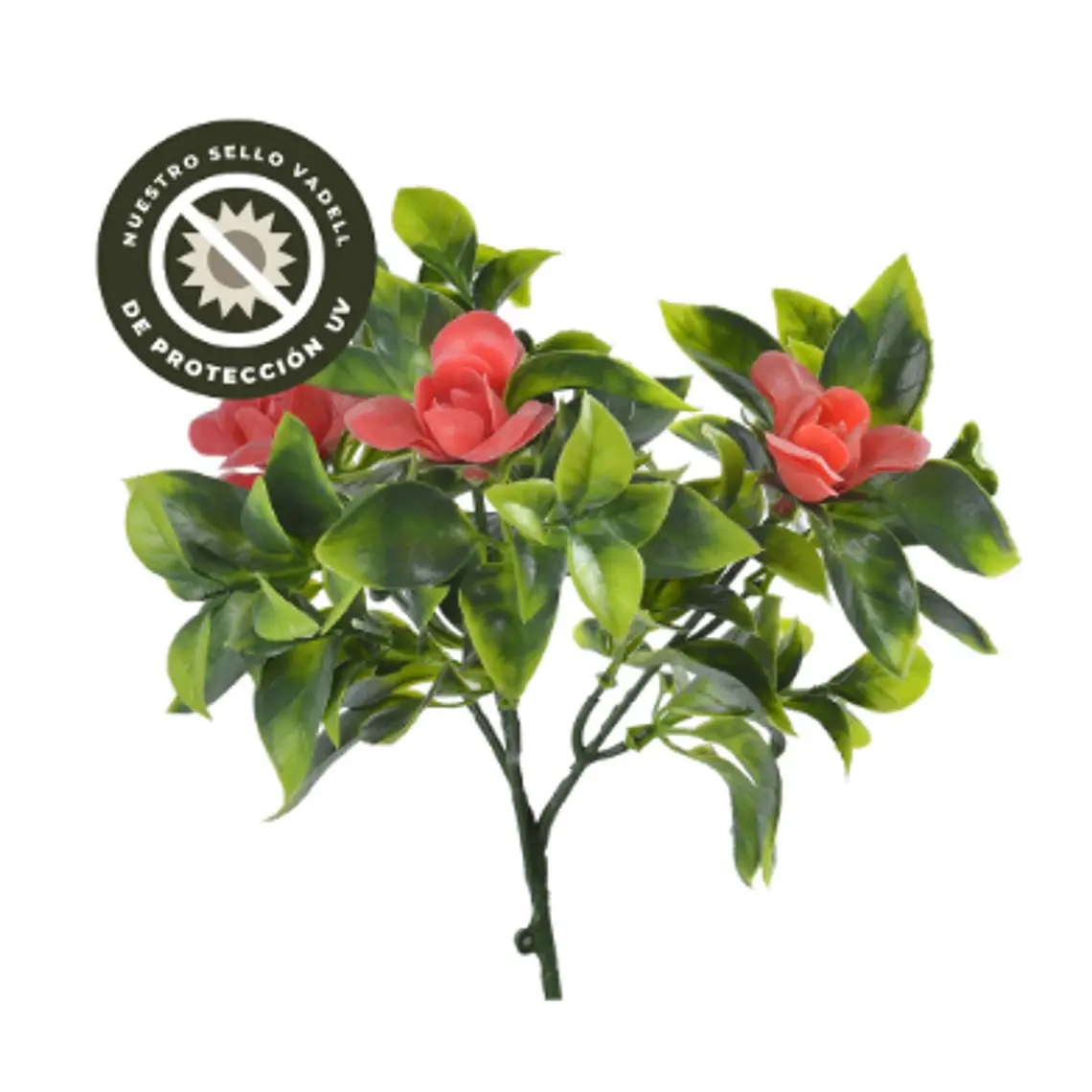 GARDENIA ROJA RAMA DECORATIVA (30 CM) CON PROTECCIÓN UV 1