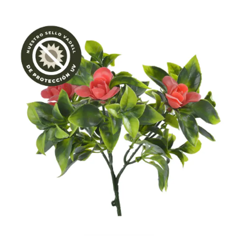 GARDENIA ROJA RAMA DECORATIVA (30 CM) CON PROTECCIÓN UV 1