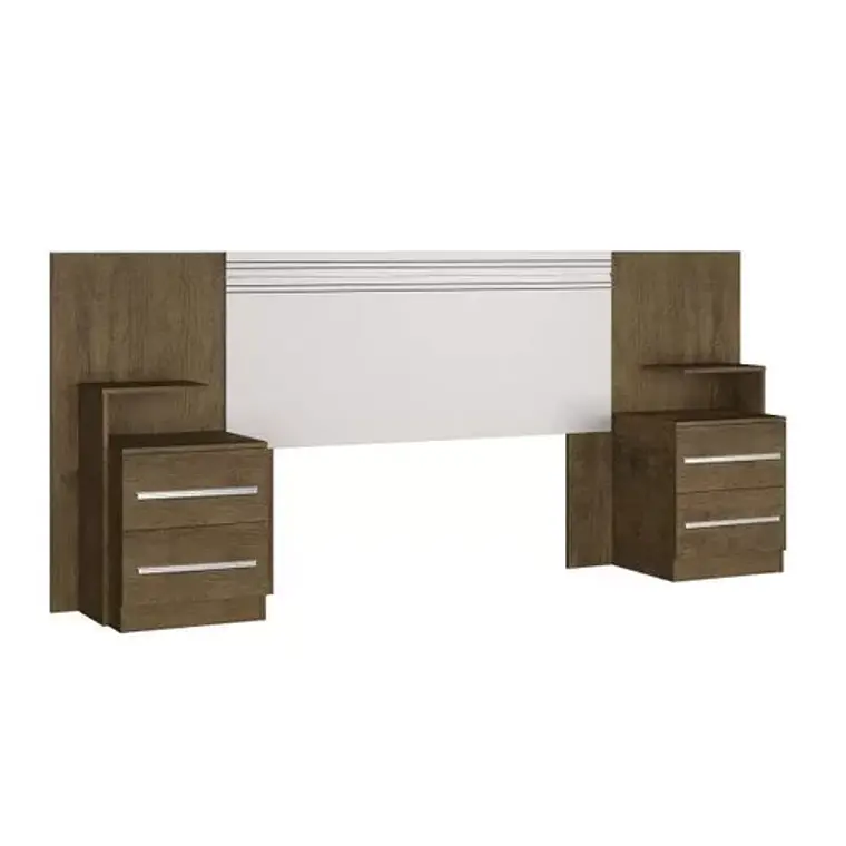 CABECERA MÁS 2 VELADORES DE CAMA DETROIT 2 PLAZAS (262 X 40 X 106 CM) 1