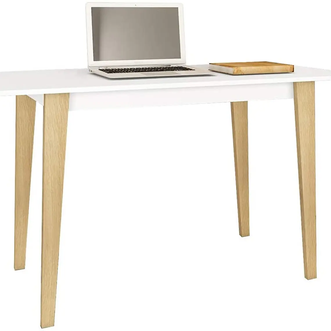 ESCRITORIO LYR BLANCO-MIEL (120 X 60 X 77 CM) 1