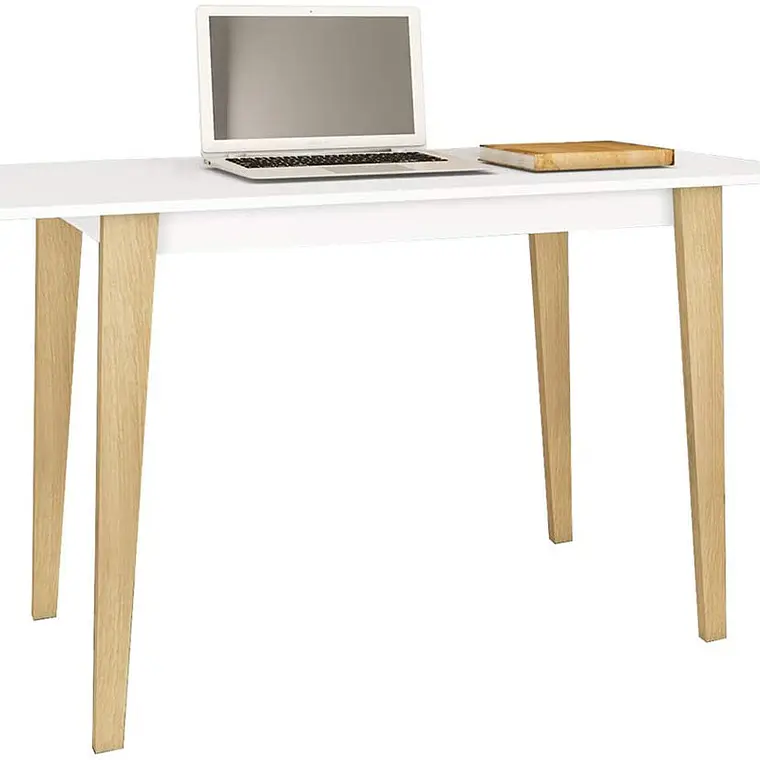 ESCRITORIO LYR BLANCO-MIEL (120 X 60 X 77 CM) 1