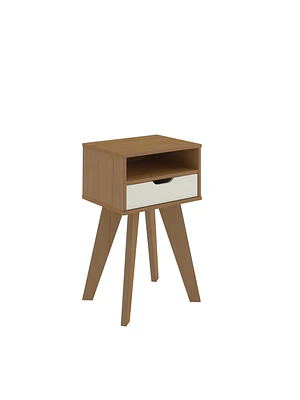 MESA AUXILIAR VIP FREIJO - BLANCO (44 X 35 X 73 CM)