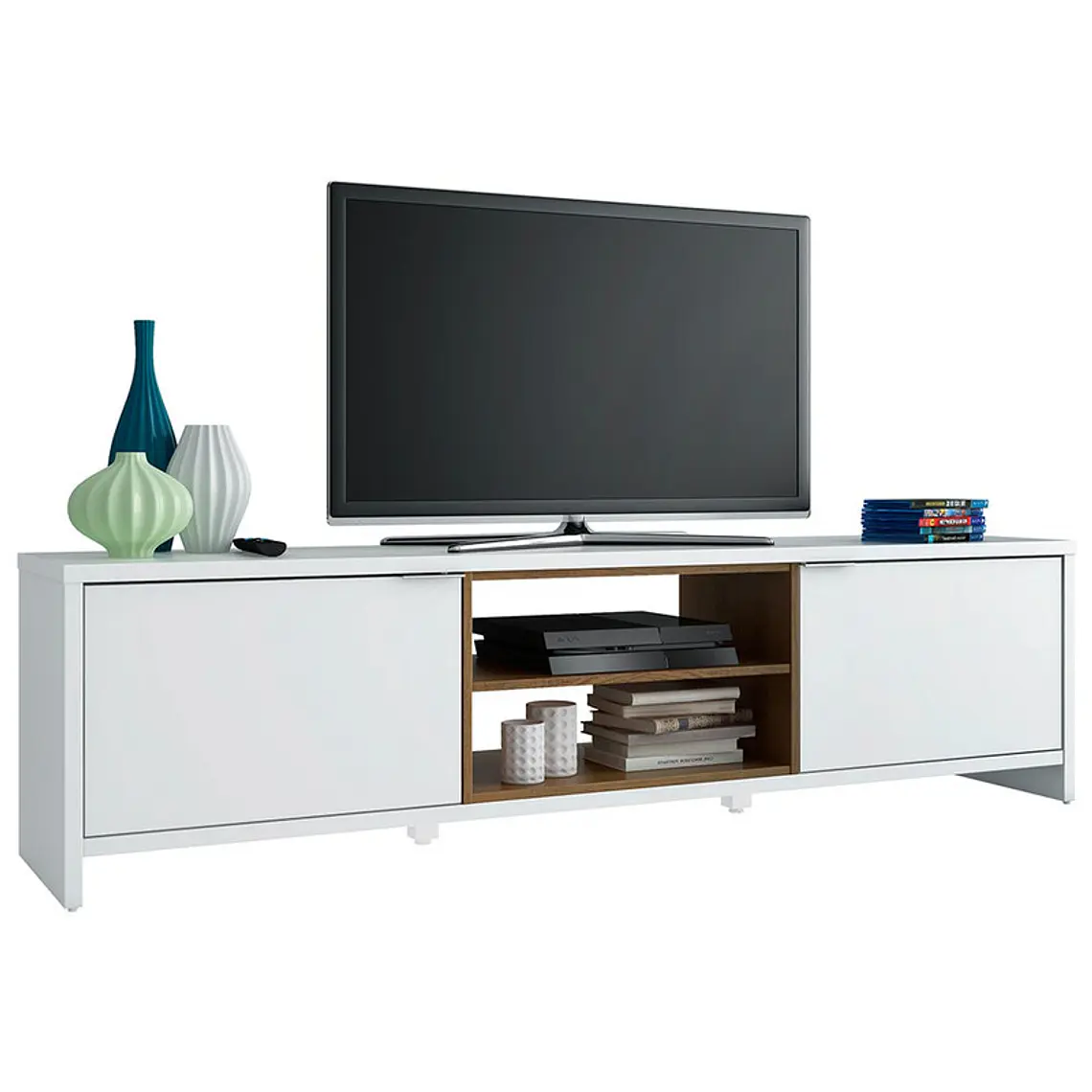 RACK PARA TV METZ BLANCO (180 X 39 X 48 CM) 1