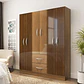 CLOSET 6 PUERTAS 2 CAJONES (138 x 37 x 172 CM) - Miniatura 4