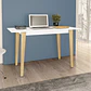 ESCRITORIO LYR BLANCO-MIEL (120 X 60 X 77 CM) - Miniatura 2