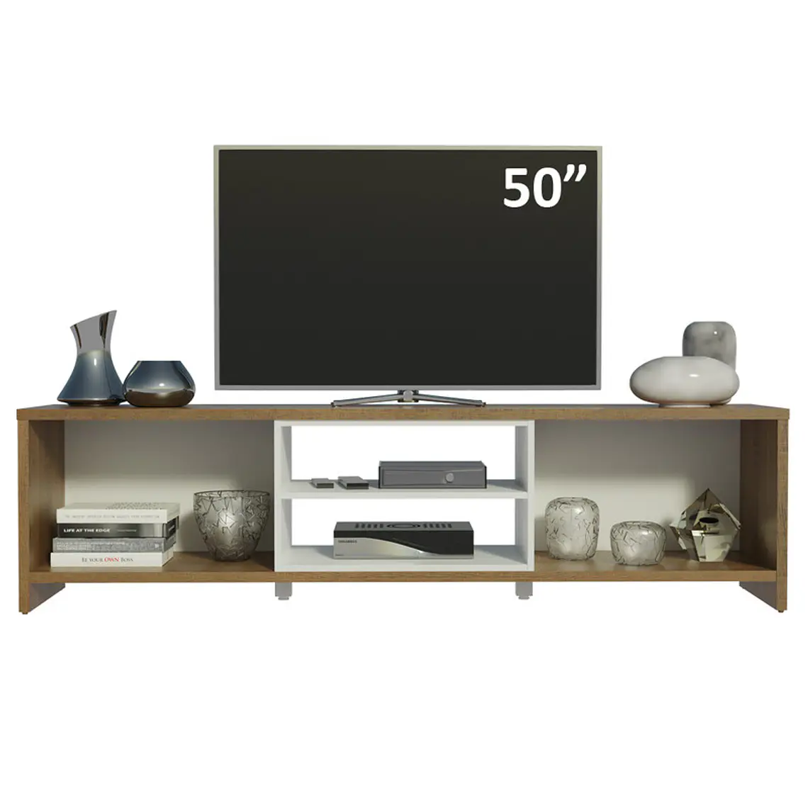 RACK PARA TV METZ MADERA/BLANCO (180 X 39 X 48 CM) 2