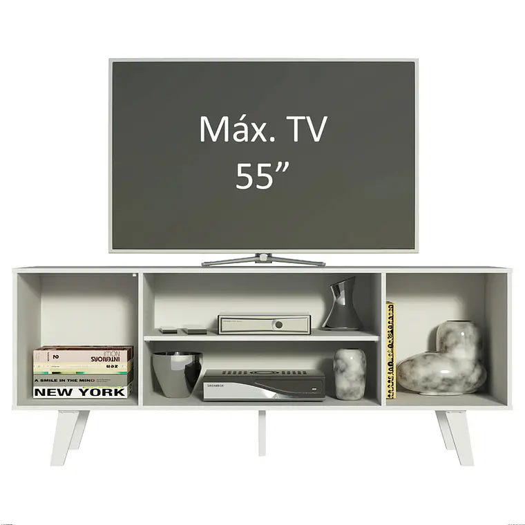 RACK PARA TV COPENHAGEN BLANCO (136 X 39 X 54 CM) 3