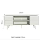 RACK PARA TV COPENHAGEN BLANCO (136 X 39 X 54 CM) - Miniatura 4