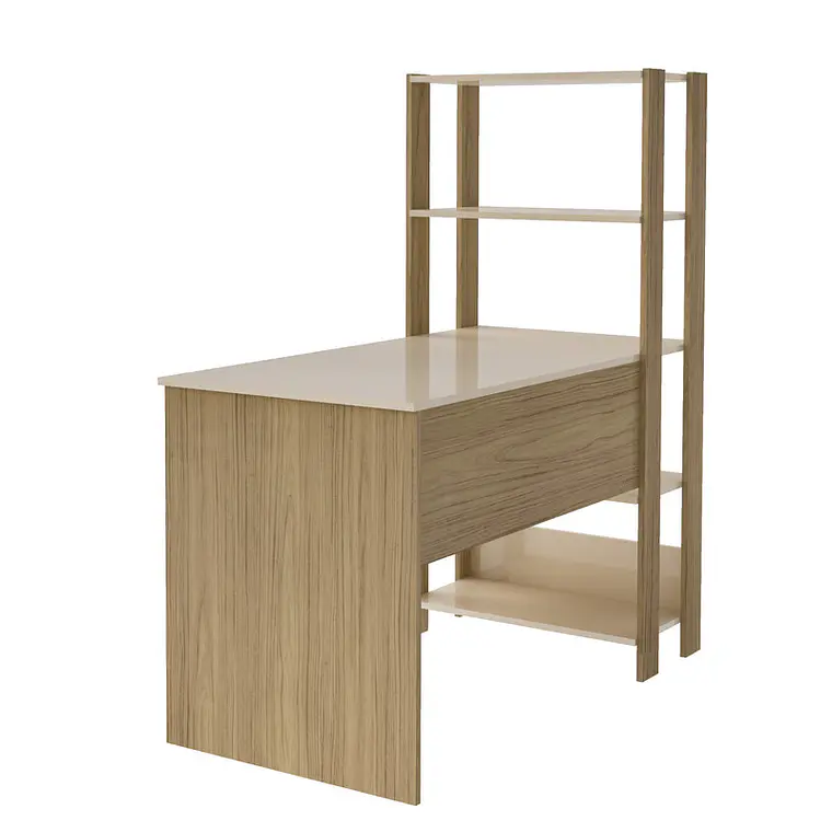 ESCRITORIO MATCH ROBLE/OFF WHITE (120 X 63 X 134,5 CM) 2