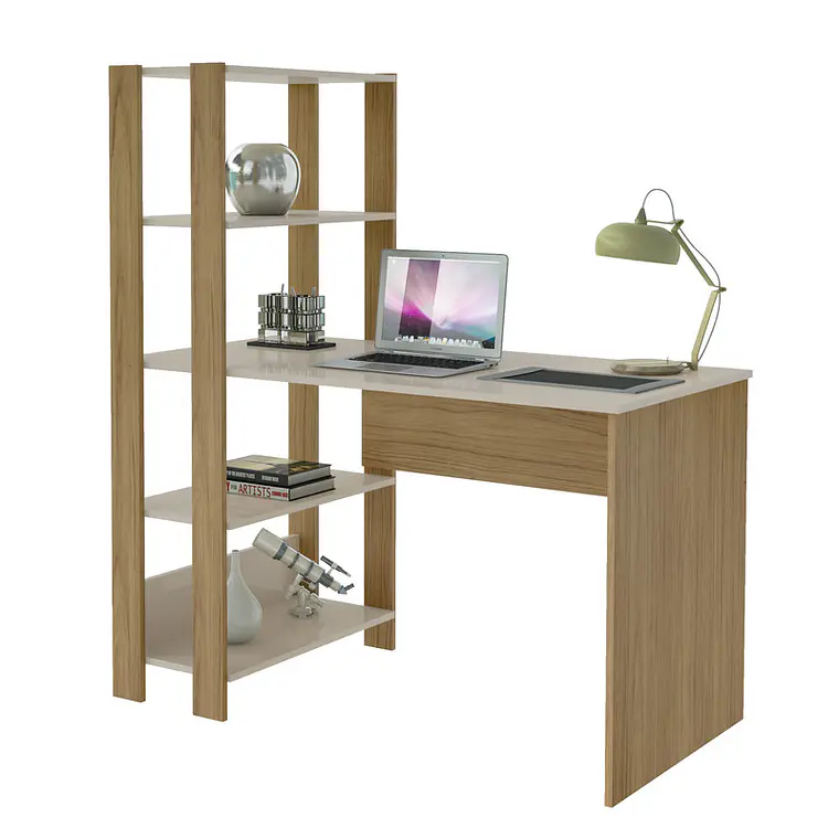 ESCRITORIO MATCH ROBLE/OFF WHITE (120 X 63 X 134,5 CM) 3
