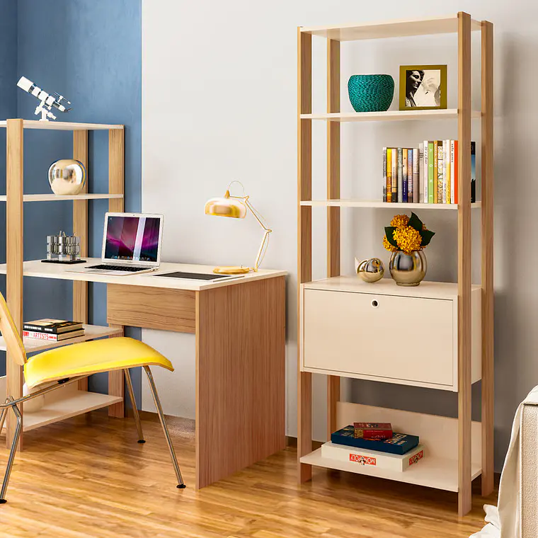ESCRITORIO MATCH ROBLE/OFF WHITE (120 X 63 X 134,5 CM) 4